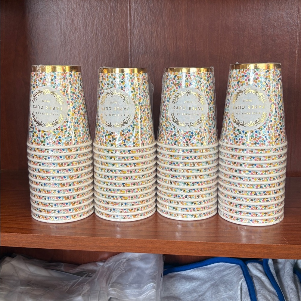 5/$5 48 Spritz Multicolor Confetti Paper Cups